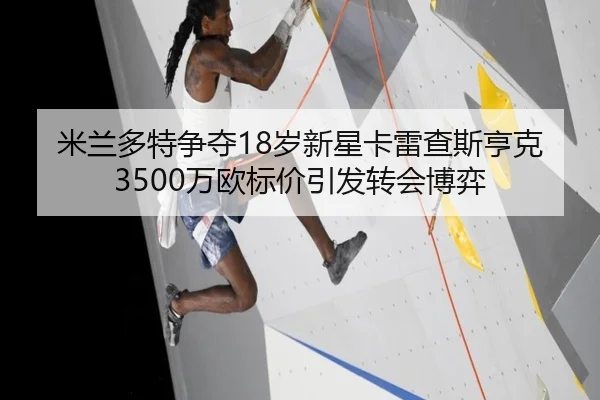 米兰多特争夺18岁新星卡雷查斯亨克3500万欧标价引发转会博弈